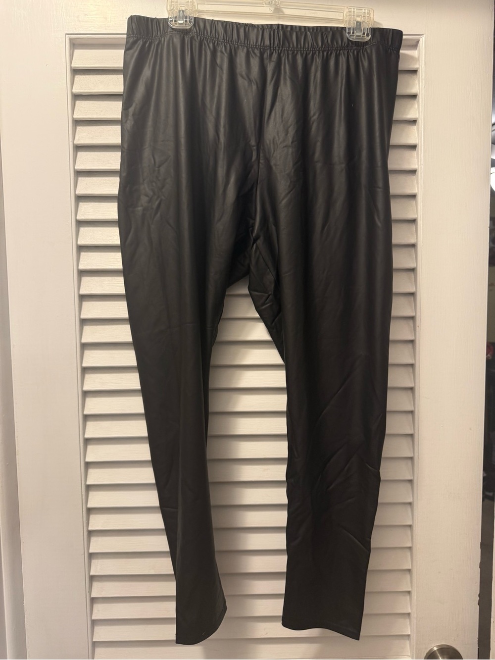Torrid Black Faux Leather-Look Leggings